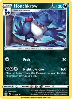Honchkrow (Lost Origin #115/196)
