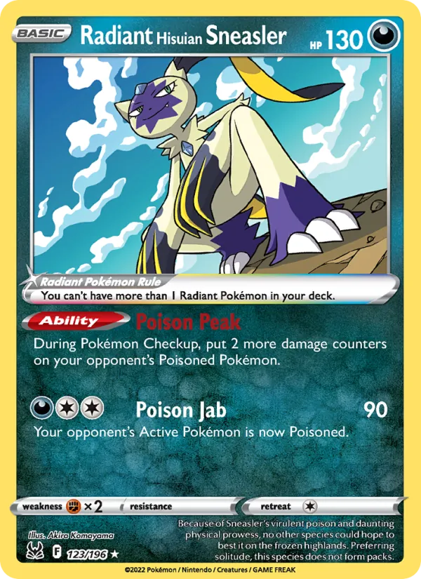 Radiant Hisuian Sneasler (Lost Origin #123/196)
