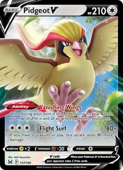 Pidgeot V (Lost Origin #137/196)