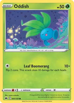 Oddish (Crown Zenith #001/159)