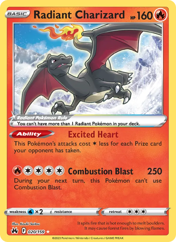 Radiant Charizard (Crown Zenith #020/159)