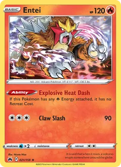 Entei (Crown Zenith #021/159)