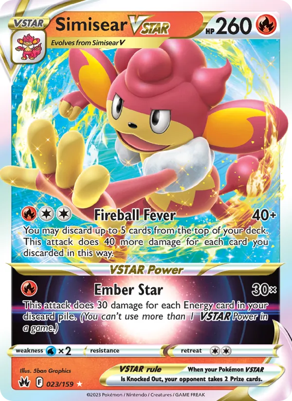 Simisear VSTAR (Crown Zenith #023/159)
