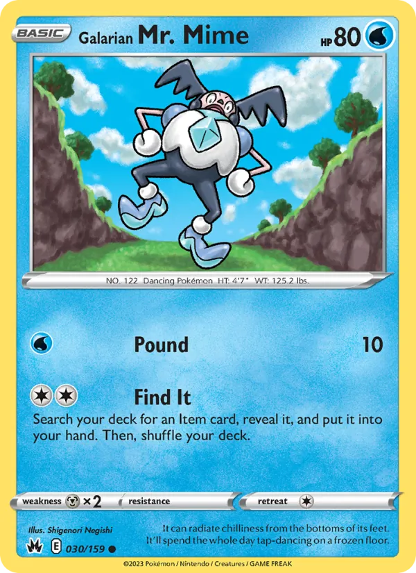 Galarian Mr. Mime (Crown Zenith #030/159)