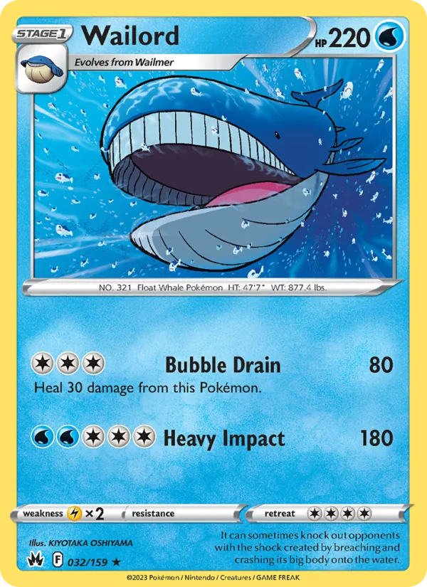 Wailord (Crown Zenith #032/159)
