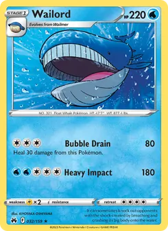 Wailord (Crown Zenith #032/159)