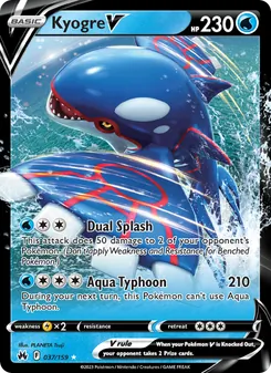 Kyogre V (Crown Zenith #037/159)