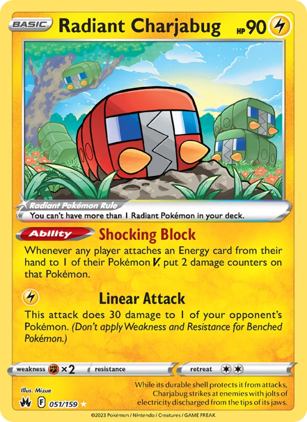 Radiant Charjabug (Crown Zenith #051/159)