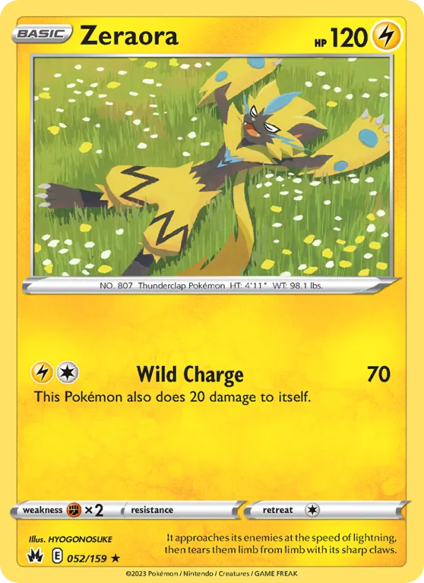 Zeraora (Crown Zenith #052/159)