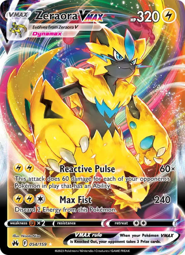 Zeraora VMAX (Crown Zenith #054/159)