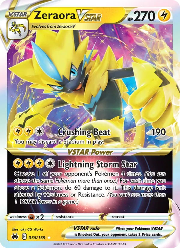 Zeraora VSTAR (Crown Zenith #055/159)
