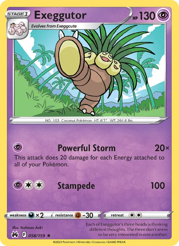 Exeggutor (Crown Zenith #058/159)