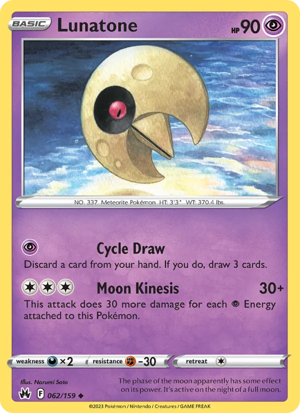 Lunatone (Crown Zenith #062/159)