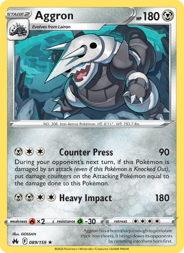 Aggron (Crown Zenith #089/159)
