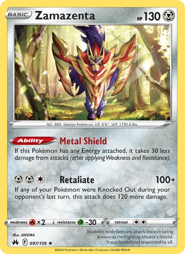 Zamazenta (Crown Zenith #097/159)