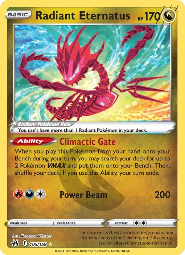 Radiant Eternatus (Crown Zenith #105/159)