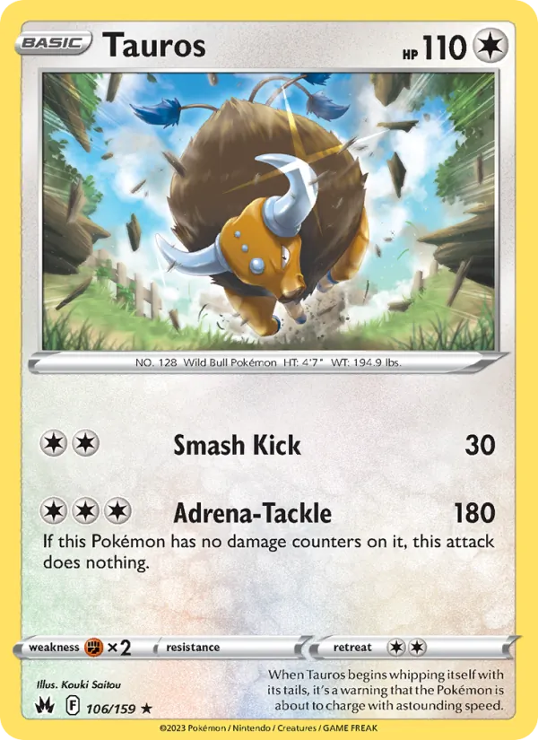 Tauros (Crown Zenith #106/159)