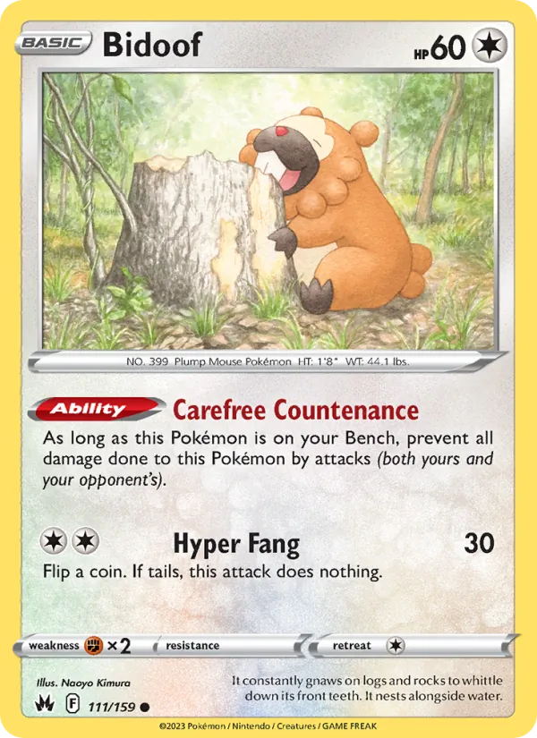 Bidoof (Crown Zenith #111/159)