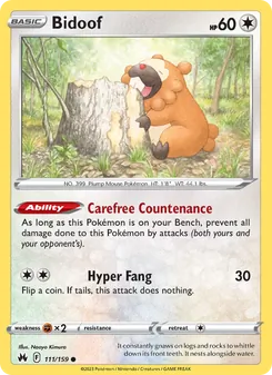 Bidoof (Crown Zenith #111/159)