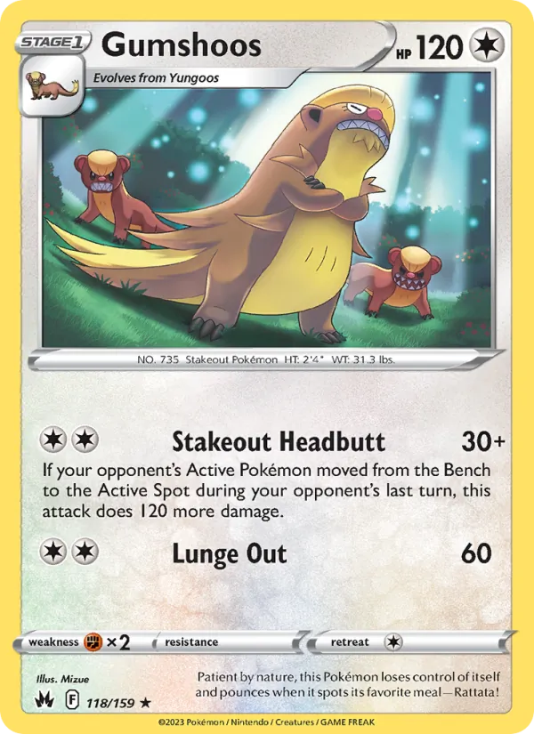 Gumshoos (Crown Zenith #118/159)