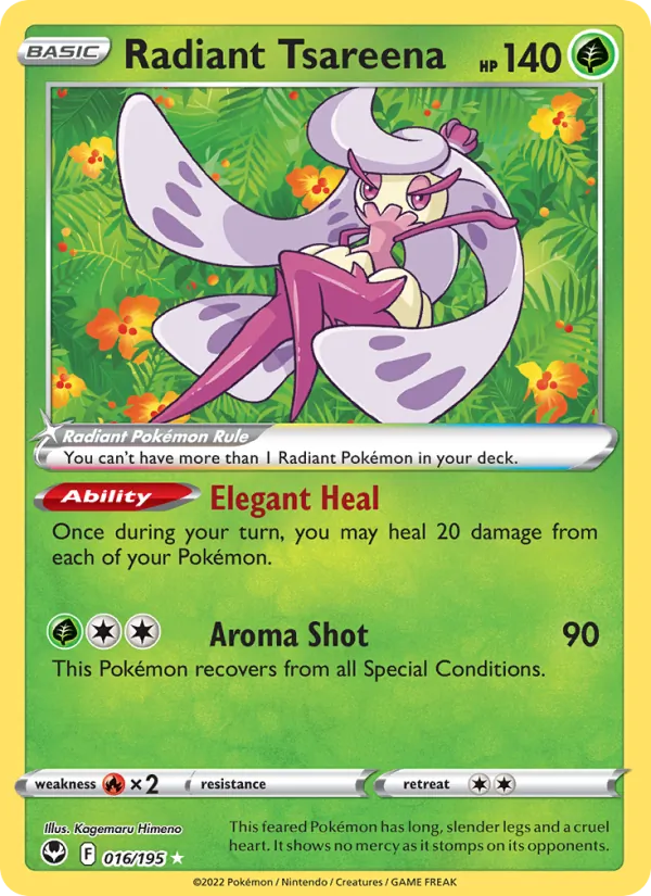Radiant Tsareena (Silver Tempest #016/195)