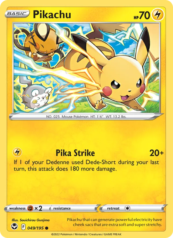 Pikachu (Silver Tempest #049/195)
