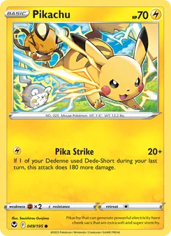 Pikachu (Silver Tempest #049/195)