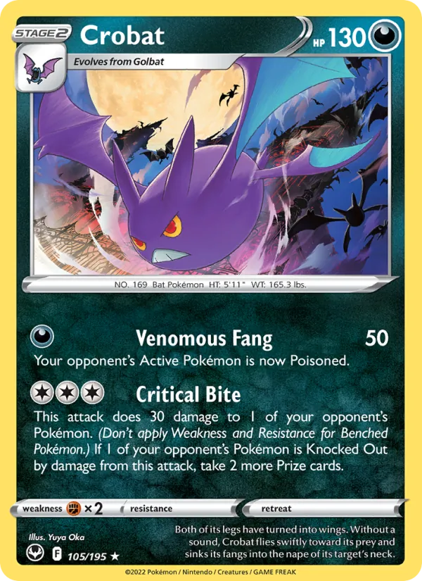 Crobat (Silver Tempest #105/195)