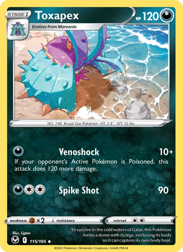 Toxapex (Silver Tempest #115/195)