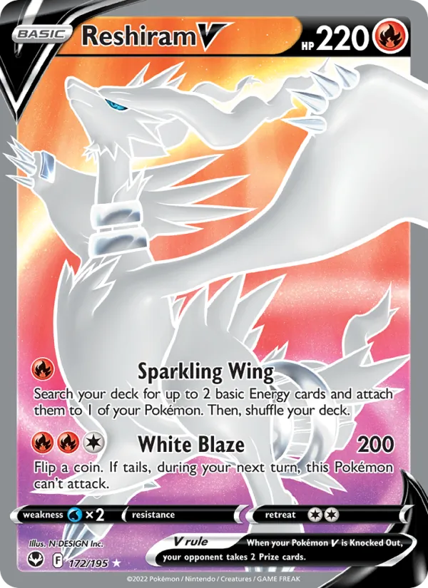 Reshiram V (Silver Tempest #172/195)