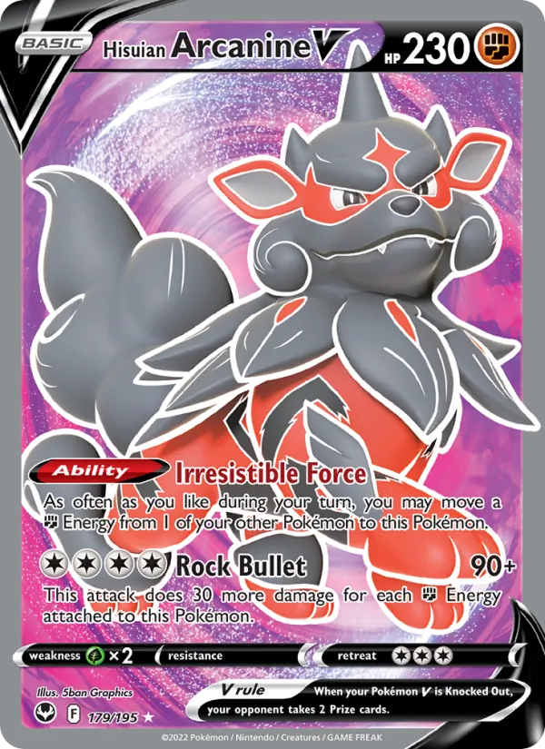 Hisuian Arcanine V (Silver Tempest #179/195)