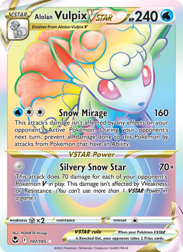 Alolan Vulpix VSTAR (Silver Tempest #197/195)