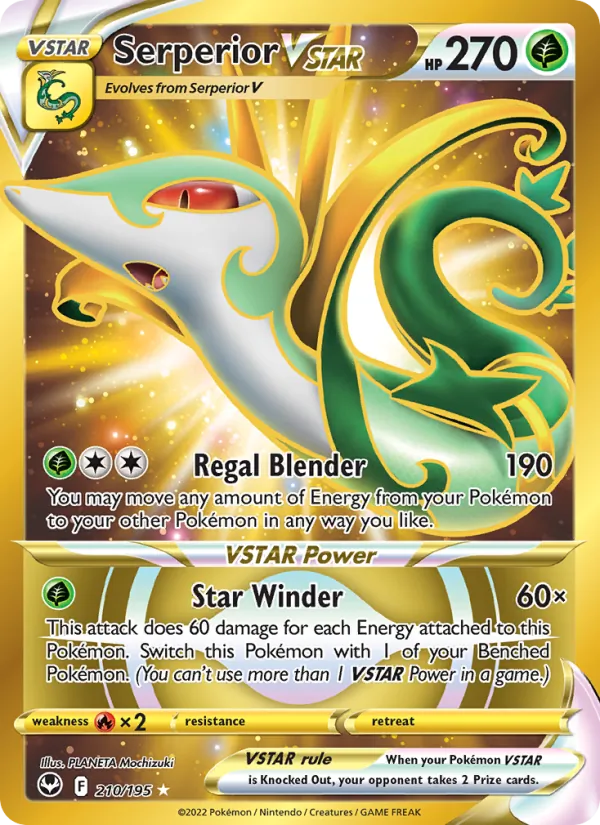 Serperior VSTAR (Silver Tempest #210/195)