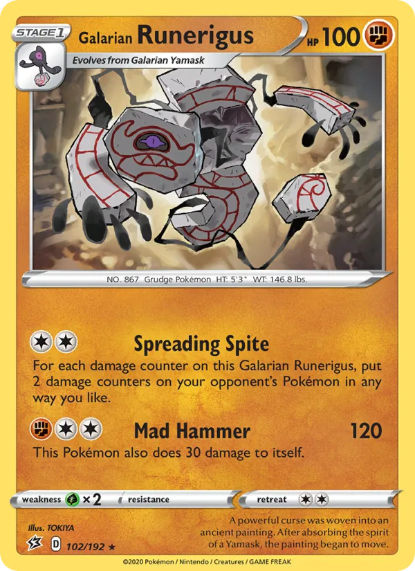 Galarian Runerigus (Rebel Clash #102/192)