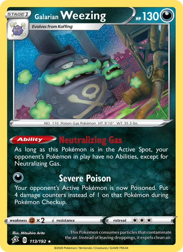 Galarian Weezing (Rebel Clash #113/192)