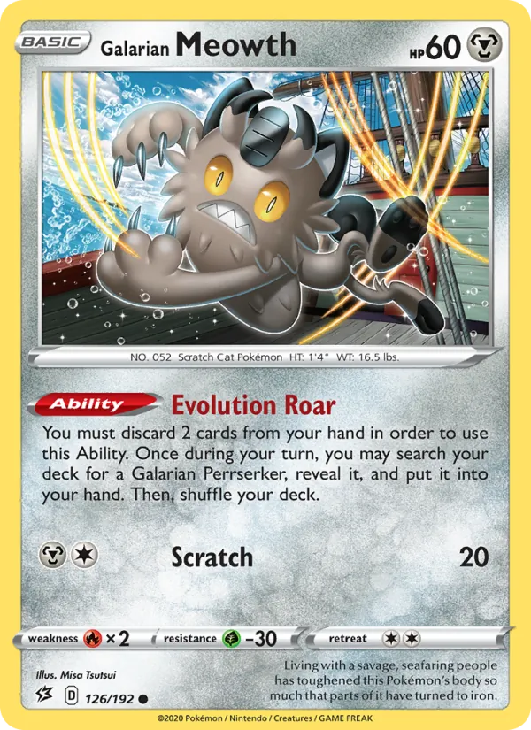 Galarian Meowth (Rebel Clash #126/192)