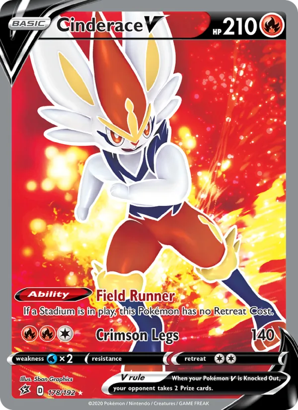 Cinderace V (Rebel Clash #178/192)