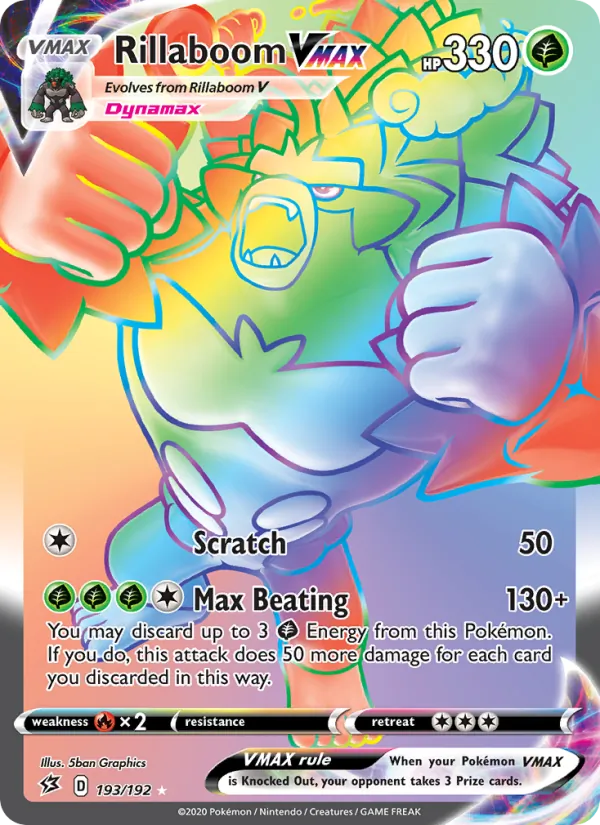 Rillaboom VMAX (Rebel Clash #193/192)