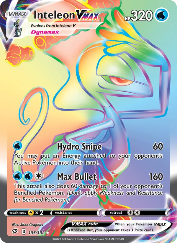 Inteleon VMAX (Rebel Clash #195/192)