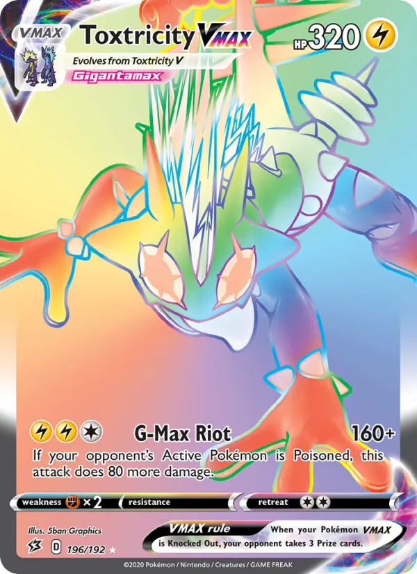Toxtricity VMAX (Rebel Clash #196/192)