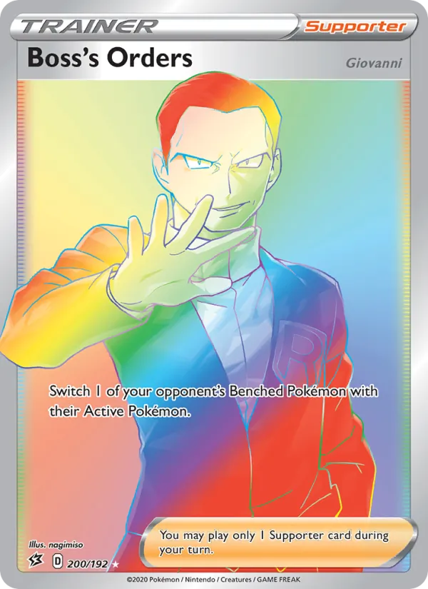 Boss's Orders (Giovanni) (Rebel Clash #200/192)