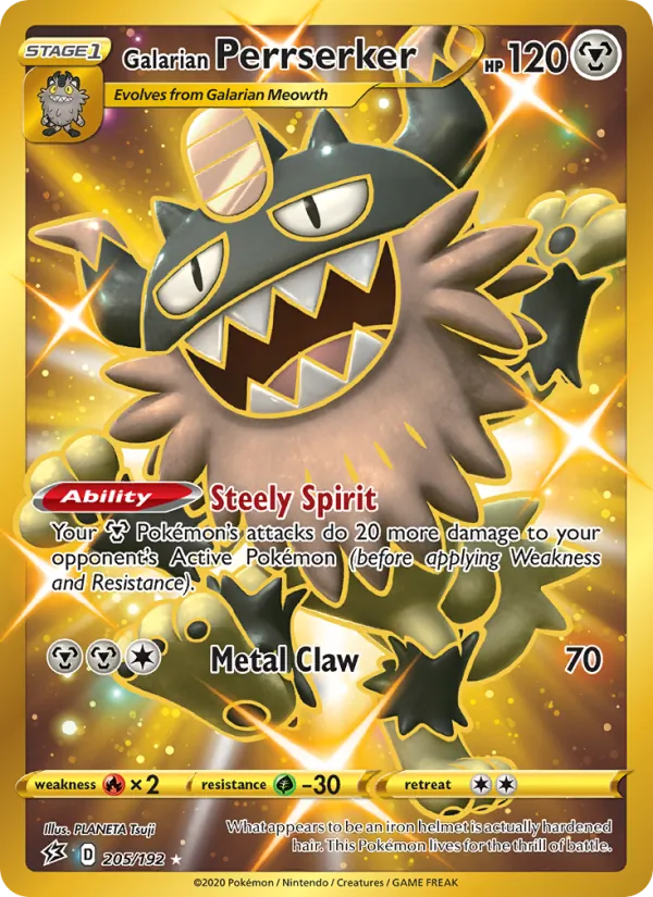 Galarian Perrserker (Rebel Clash #205/192)