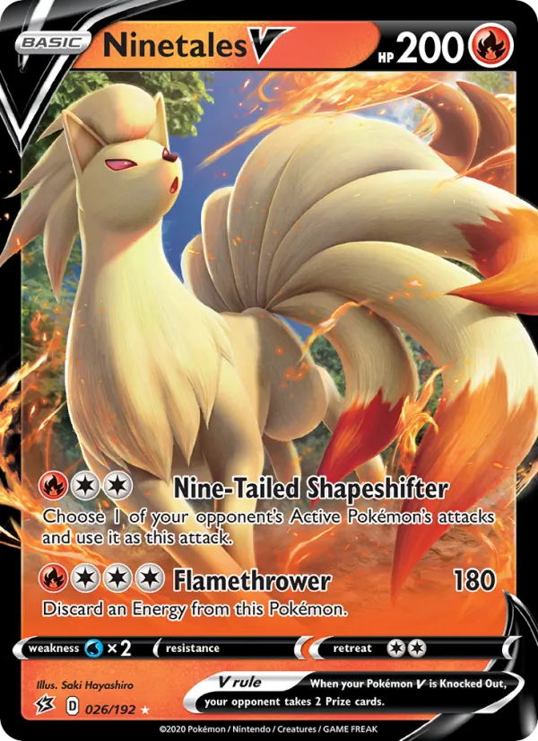 Ninetales V (Rebel Clash #26/192)