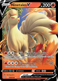 Ninetales V (Rebel Clash #26/192)