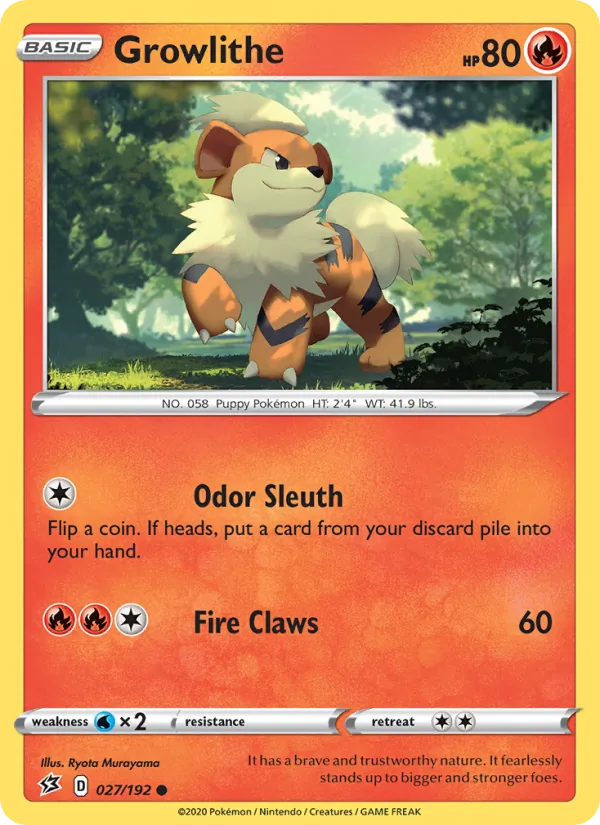 Growlithe (Rebel Clash #27/192)