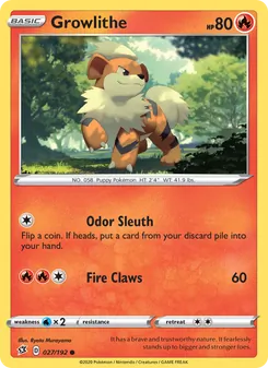 Growlithe (Rebel Clash #27/192)