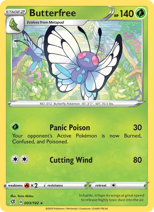 Butterfree (Rebel Clash #3/192)