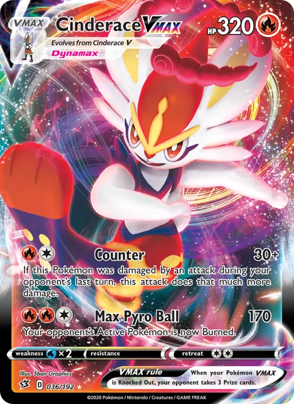 Cinderace VMAX (Rebel Clash #36/192)