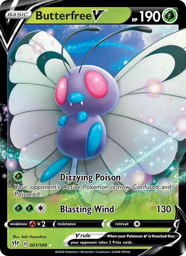 Butterfree V (Darkness Ablaze #1/189)