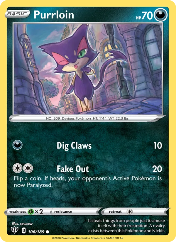 Purrloin (Darkness Ablaze #106/189)